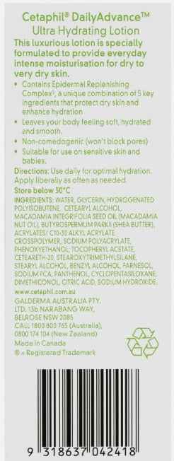Cetaphil Ultra Hydrating Lotion – Daily Moisturiser for Dry Skin - Image 3