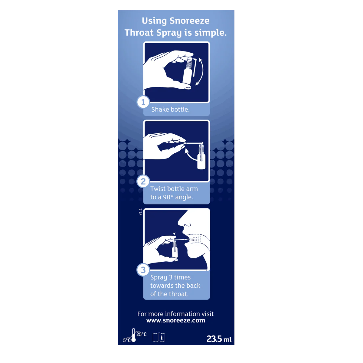 Snoreeze Snoring Relief Throat Spray 23.5ml - Image 3